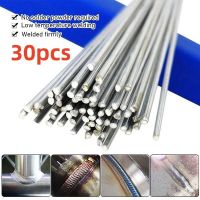 30pcs Low Temperature Easy Melt Aluminum Silver Welding Rod Cored Wire 1.6mm/2.0mm Rod Solder No Need Solder Powder Weld Bar