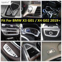 ถ้วยน้ำเกียร์เปลี่ยน H Ead Light AC อากาศโคมไฟอ่านหนังสือปกตัดภายในสำหรับ BMW X3 G01 2018 - 2023 X4 G02 2019 -2023อุปกรณ์เสริม