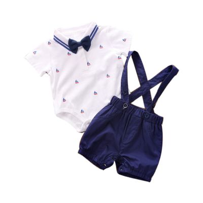 0-24M Baju bayi baby boy clothes set T-Shirt + Short Set clothing suit