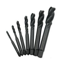 7pcs Machine Taps Kit Metric Plug Hand Tap Drill Bits HSS M2 Screw Spiral Point Thread M3 M4 M5 M6 M8 M10 M12 Metalworking Handtool parts Accessories