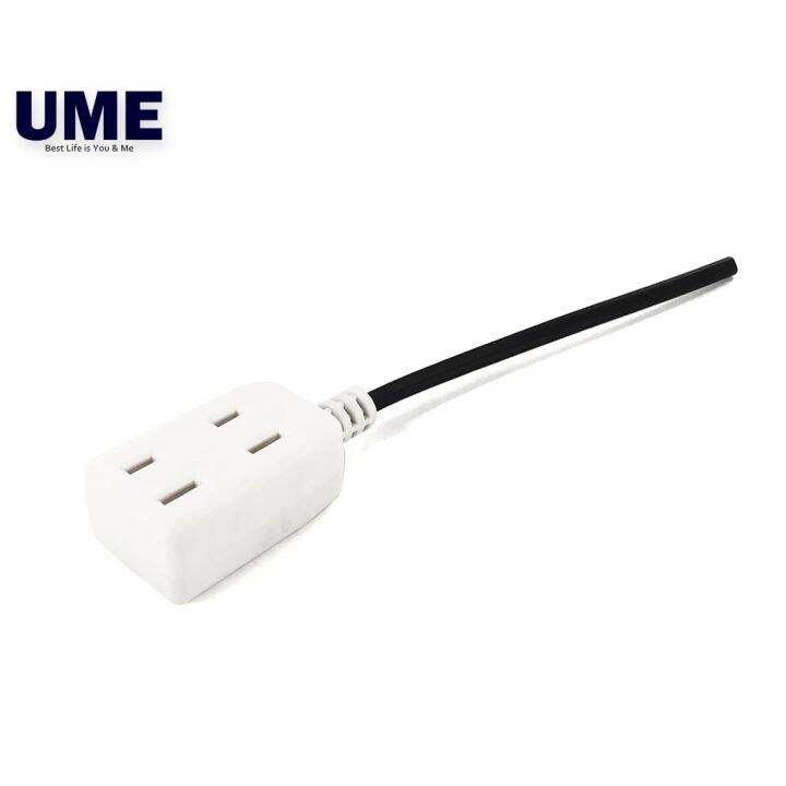 Universal Travel Power Socket 3 Gang Female Plug 2 Pin AC Cord with ...