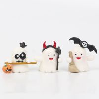 VVFD 8pcs/Set ภูมิทัศน์ขนาดเล็กมาก Hallowmas ฟักทองผีรุ่น Hallowmas ฟักทองรูปจำลองขนาดเล็ก ตุ๊กตาผีฟักทอง สร้างสรรค์และสร้างสรรค์ มินิมินิ เครื่องประดับโมเดลขนาดเล็ก อุปกรณ์เสริมตกแต่ง