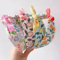 【CC】 Korea Headbands Fruit Pear Cartoon Print Color Small Ear Bow Children Hairbands for Hair