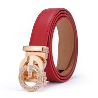 BISON DENIM Fashion Classic Genuine Cowhide Leather Belts for Woman Luxury Designer Brand Belt Automatical Buckle 2023 New Belts