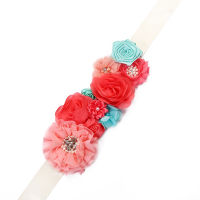 New Woman Kids Girls Belts for Dress Accessories Wedding Bridal Waist Belt Rhinestone Pearls Satin Ribbon Maternity Flower Sash