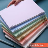 6 Holds Hands Morandi Coil Notebook Small Book A5 B5 Line Inner Paper 6 Colors Diary School Office Supplies Stationery Note Books Pads