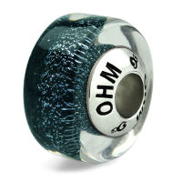 บีดแก้ว มูราโน่ Deep Blue OHM Murano Glass Bead Charm