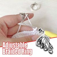 Ring Knitting Tools Finger Wear Thimble Yarn Adjustable Ring Sewing Accessories loop crochet sweater stainless Steel ring 2020