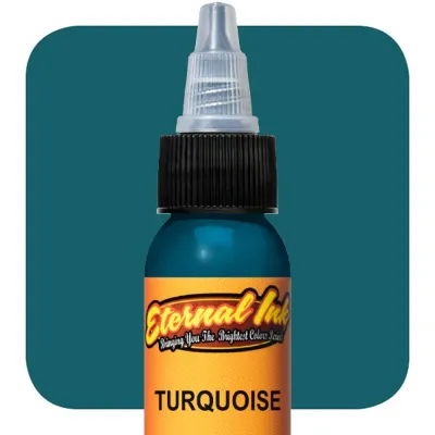 หมึกสักอีเทอนอล&nbsp;TURQUOISE ขนาด 1 ออนซ์ สีสักลาย เอทานอล หมึกสัก เอทานอล หมึกแท้ 100% จากอเมริกา Eternal Tattoo Ink TURQUOISE 1oz 100% Original From America