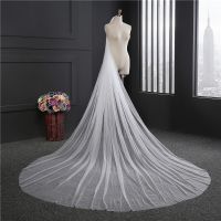 3 Meters Long Soft Bridal Veils White Ivory Physical picture Wedding Veil With Comb Bride Wedding Accessories velos de novia Hair Accessories