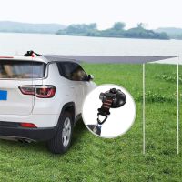 Camping Tarp as Car Side Awning Car Mount Luggage Tarps Tents Anchor Suction Cup Tie Down Anchor with Securing Hooks