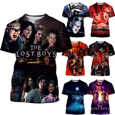 Mens T-shirt Fashion Casual New Strange Lost Boys 3D Printing Round Neck Short Sleeve Tops