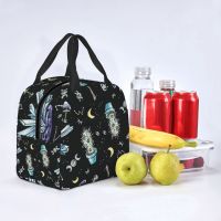 ✣ Ouija Psychedelic Dark Lunch Bags Portable Insulated Oxford Cooler Bag Thermal Food Picnic Lunch Box for Women Children