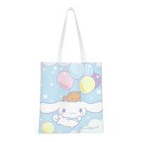 กระเป๋า Tas Jinjing Kanvas Cinnamoroll น่ารักถุงผ้าฝ้ายชอปปิ้ง,กระเป๋าชายหาด,Kado Ulang Tahun | ถุงช้อปปิ้งนำมาใช้ใหม่ในครัว,กระเป๋าหนังสือ