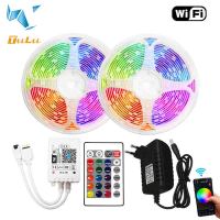 5M 10M 15M 20M RGB LED Strip 12v WIFI Light Waterproof 5050 2835 Tape Diode Ribbon Alexa Assistant Control