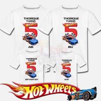 เสื้อยืด HOTWHEELS สุขสันต์วันเกิดพ่อพ่อแม่1ชิ้น