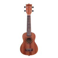 [ammoon]อูคูเลเล่เครื่องดนตรี21 Inch Wooden Acoustic Ukulele Ukelele Uke Sapele Wood