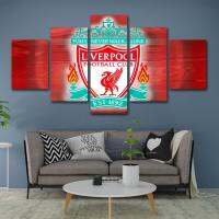 【Jia Fen Art Fashion】โปสเตอร์ผ้าใบ 5ชิ้น ลายลิเวอร์พูล แสงอุษา ไม่มีกรอบ รูปแต่งห้อง Liverpool poster