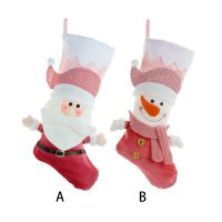 Christmas Stockings Portable Colorful House Family Party Festival Xmas Tree Decoration Gift Bag Accessories Snowman