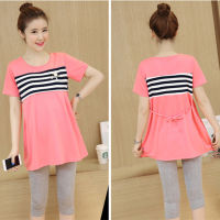 Ready Stock Maternity Dress Short Sleeves Shirt Korean Fashion Nursing Top Wears