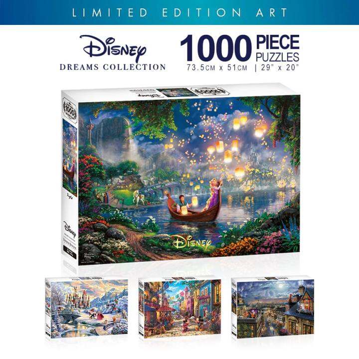 Toy & Puzzle 1000 Pieces Disney Art By Thomas Kinkade Jigsaw Puzzle ...