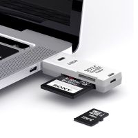 2ใน1การ์ดรีดเดอร์ USB 3.0ไมโครการ์ดเอสดีทีเอฟตัวอ่านหน่วยความจำความเร็วสูงหลายการ์ดตัวแปลงไรท์เตอร์แฟลชไดร์ฟแล็ปท็อป