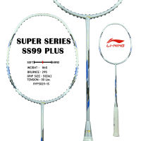 LI-NING ไม้แบดมินตัน รุ่น Super Series 99 Plus แถมซอง+พันด้าม+เอ็น  พร้อมขึ้นเอ็น ฟรี