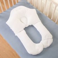 ZZOOI Pillows For Baby U-Shaped Breathable Newborn Baby Head Support Cushion Kid Bedding Words Print Anti Roll Infant Crib Pillow