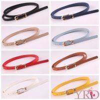 Woman Solid Color Adjustable PU Leather Belt Waistband