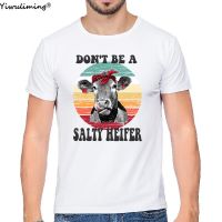 Dont Be A Salty Heifer Shirt Sassy Cow Tshirt Retro Sarcastic T Shirt, Funny Cow Lover Shirt, Crazy Heifer T-Shirt, Vintage