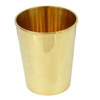 Telecorsa แก้วน้ำทองเหลือง แก้วทรงสูง (สูง9ซม.) แก้วทองเหลือง รุ่น 9-cm-brass-cup-02B-Brass