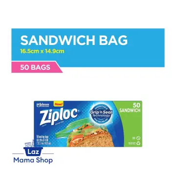 Ziploc Brand Sandwich Bags XL with Grip 'n Seal Technology, 30 Count