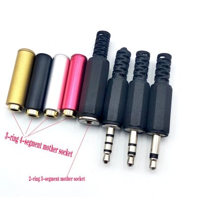 3.5mm Audio Stereo / Mono Plug jack 3.5 Male Female Plug Jack Charging Connector for Phone Headset Welding Type