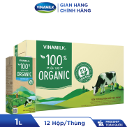 MIỄN PHÍ VẬN CHUYỂN Thùng 12 hộp sữa tươi tiệt trùng hữu cơ 100% Organic 1L