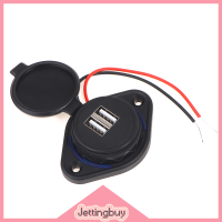 【Jettingbuy】 Flash Sale แคมป์ปิ้งเรือ motorhome caravan DC5V/3.1A Dual USB Ports Charger SOCKET