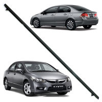 ยางรีดน้ำนอก หลัง-ขวา สี Black Civic Fd Honda 4 ประตู ปี2006 - 2011 มีบริการเก็บเงินปลายทาง