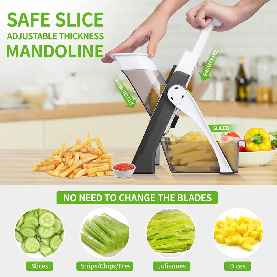 Manual Vegetable Cutter 5 In 1 Food Chopper Safe Not Hurting Your Hands