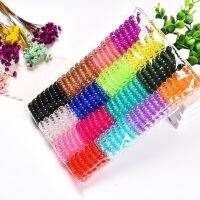 【CW】 5PCS Lot 3.5cm Small Hair Ropes Colorful Elastic Bands Kid Ponytail Holder Tie Accessories