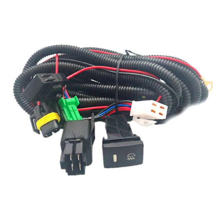 【URTrust】 40A H11 Fog Light Wiring Harness Socket Wire LED Indicators ...