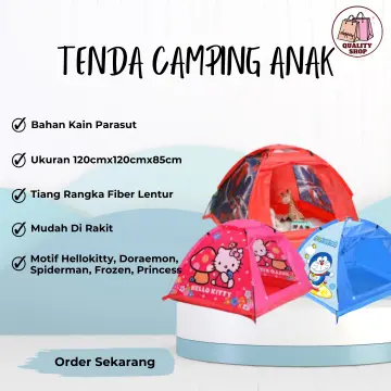 PROMO!! Tenda SPIDERMAN Mainan Kemah Kemping Rumah Rumahan Mudah Di Bongkar  Berbagai Macam Motif Lucu Pasang Bahan Kain Parasit Alas Plastik Tenda Dome  BAYAR DITEMPAT