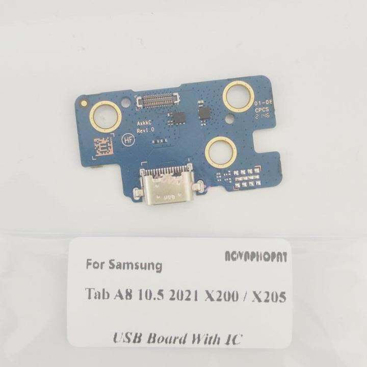 novaphopat-สำหรับซัมซุงกาแล็กซีแท็บ-a8-10-5-2021-x200-x205พอร์ตแท่นชาร์จยูเอสบีหัวชาร์จบอร์ดเชื่อมต่อสายเคเบิลงอได้