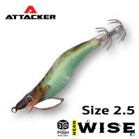 ATTACKER รุ่น WISE โยกุ้ง 3D ตกหมึก เรืองแสง ขนาด 2.0-2.5-3.0 พร้อมส่ง คุณภาพดี