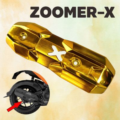 แผ่นปิดกันร้อนท่อ Honda Zoomer-x สีทองgold