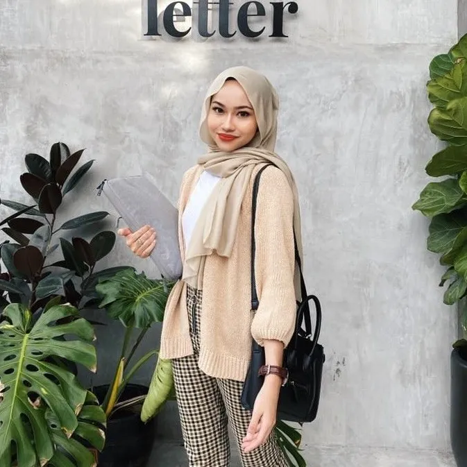 outfit vaksin hijab