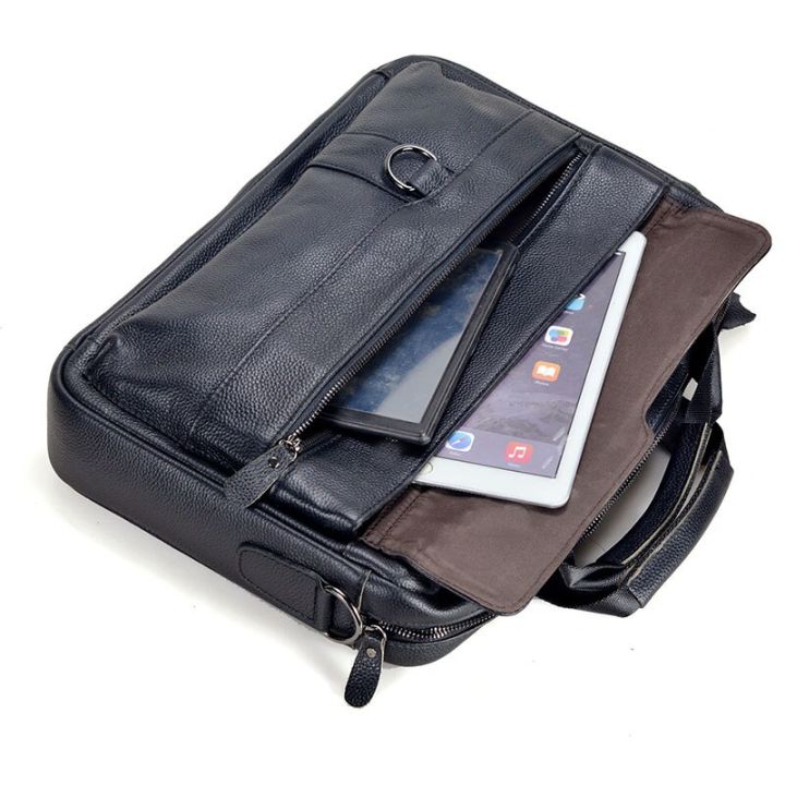 zongsheng-กระเป๋าถือหนังแท้สำหรับนักธุรกิจผู้ชาย-กระเป๋าหิ้วกระดาษ-a4สำหรับเดินทางขนาด14นิ้วกระเป๋าหิ้วสำหรับผู้ชายกระเป๋าสะพายไหล่แล็ปท็อป