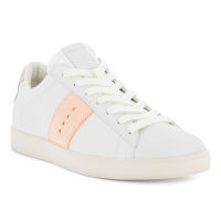 ECCO รองเท้าหนัง STREET LITE W Sneaker WHITE/PEACH NECTAR