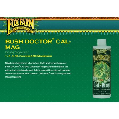 [ready stock][พร้อมส่ง] Fox Farm ปุ๋ยกัญ Bush Doctor Cal-Mag ขนาด 500ml  ขวดแท้จาก USA บำรุงต้นไม้ เร่งใบ น้ำหมัก ปุ๋ยมีบริการเก็บเงินปลายทาง