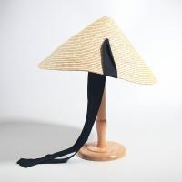 New Summer Vietnamese Straw Hat for Women Big Wide Brim Beach Hat Outdoor Sunshade Hat Fashion UV Protection Sun Hat Vacation