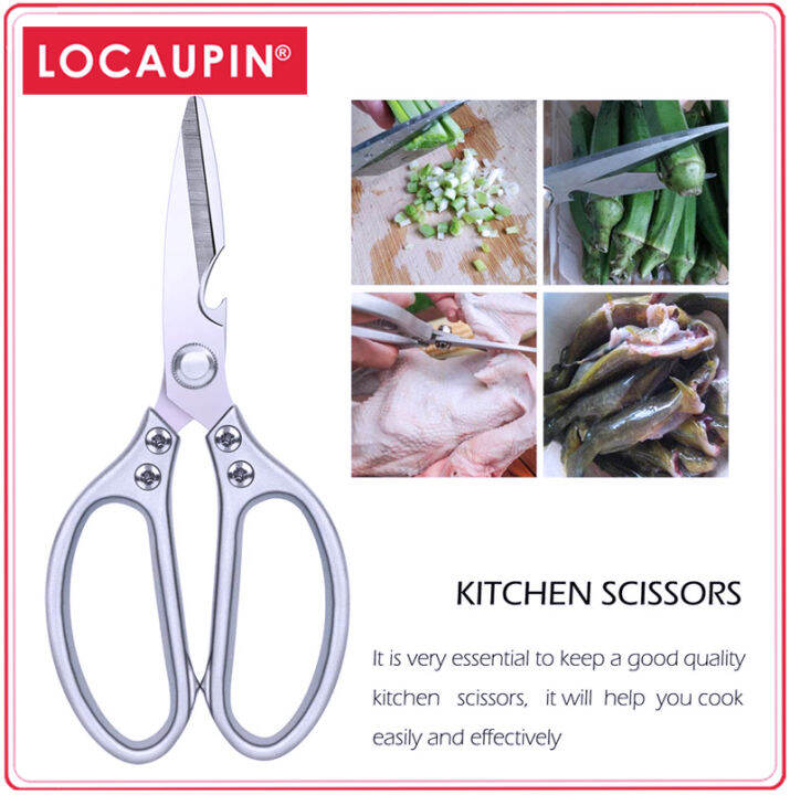 Locaupin Shears Scissors Heavy Duty for Kitchen Use Cutting Chicken