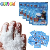 10PCS Fake Instant Snow Make Slime Additives  For  Magic  Modeling Clay Cloud Powder ChristmasFloam Mud Decorations Toys